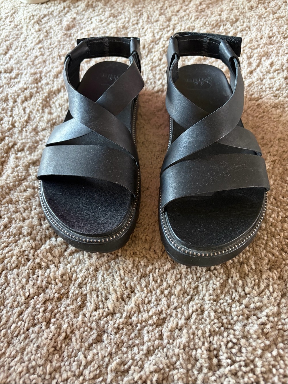 Women’s Sorel Black Women's Cross-Strap Sandals